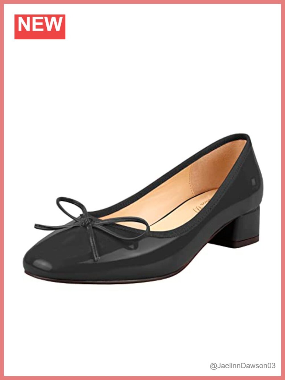 Women's Round Toe Block Heel Pumps Slip On Dress Shoes Comfortable Work Heels